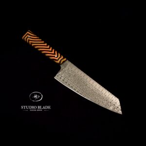 Studio Blade kitchen knife Santoku in Damasteel