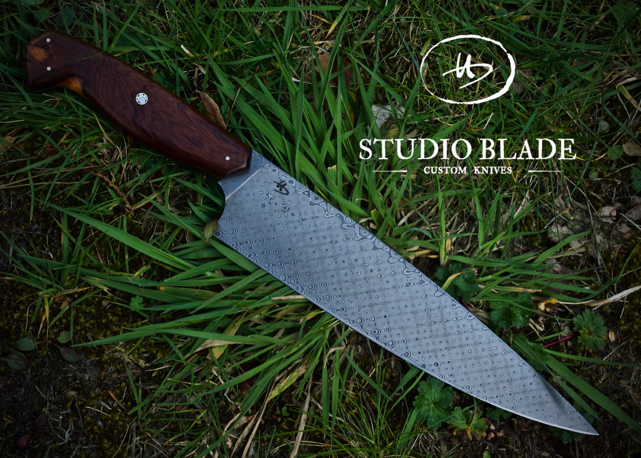 Studio Blade Damascus chef knife